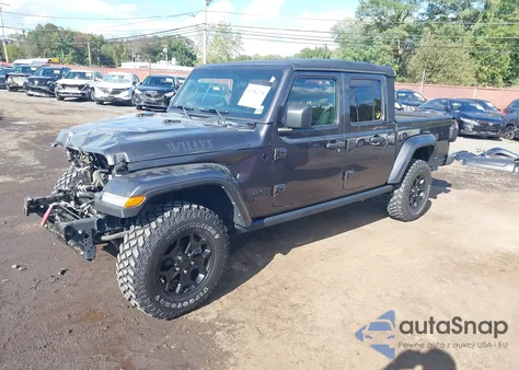 2021 Jeep Gladiator Willys 4X4 z USA, uszkodzony, nr VIN 1C6HJTAG2ML566170